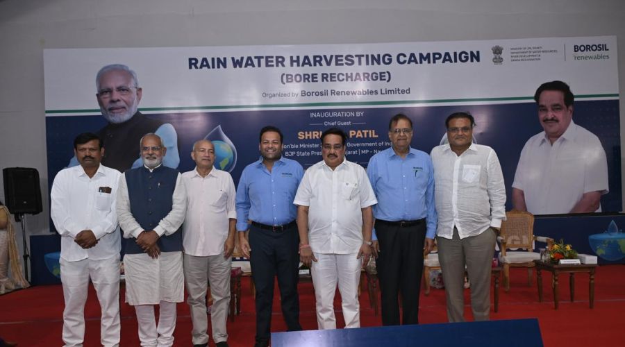 Borosil Renewables Supports Union Minister Shri C. R. Patil's Groundwater Recharge Campaign